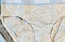 蕉內銀皮301S女士精梳棉內褲中腰7A抗菌撞色腰帶運動(dòng)透氣三角禮盒3件 曬單實(shí)拍圖
