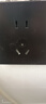 國際電工超薄開(kāi)關(guān)插座面板膚感灰色86型暗裝墻面家用二三插五孔USB墻壁插 錯位五孔 曬單實(shí)拍圖