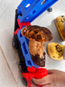 中精質(zhì)造兒童變形彈射大卡車貨車軌道車工程收納貨柜玩具車汽車2男孩禮物3 彈射軌道車//90CM配四個車 曬單實拍圖
