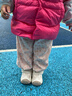 班喜迪女童褲子秋裝2025新款洋氣時髦束腳褲寶寶燈籠褲春秋款兒童休閑褲 粉色 90 曬單實拍圖