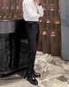羅蒙高端休閑褲男士2025秋冬新款中年商務(wù)寬松直筒長(cháng)褲免燙抗皺西裝褲 3228H寶藍色 33 【適合150斤左右】 曬單實(shí)拍圖