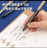 得力（deli）樂(lè )素臻順滑按動(dòng)中性筆簽字筆 0.5mm子彈頭按動(dòng)筆水筆 金屬?lài)娖?黑色 12支/盒A12 曬單實(shí)拍圖
