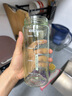 富光夏季女運動(dòng)水杯兒童便攜杯男夏天杯子隨手杯 綠色 550ml 曬單實(shí)拍圖