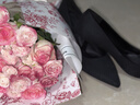 CHARLES&KEITH簡(jiǎn)約通勤尖頭高跟鞋單鞋婚鞋女鞋子女生日禮物CK1-60361352 Black Textured黑色紋理 37 曬單實(shí)拍圖