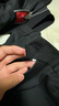羅蒙西服套裝男士商務(wù)修身西裝男職業(yè)正裝小西服新郎伴郎結(jié)婚禮服外套 黑色雙扣【西服+西褲+襯衫】 XL /175【115-130斤】+7件禮品 曬單實拍圖