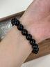 中國黃金（CHINA GOLD）天然黑曜石手串男轉運珠水晶手鏈生日禮物送男友老公結婚紀念實(shí)用 京速達-時(shí)來(lái)運轉黑曜石手串12n 曬單實(shí)拍圖