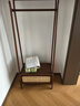 源氏木語(yǔ)臥室掛衣架落地簡(jiǎn)約藤編置物架多功能衣帽架實(shí)木家具0.7米掛衣架 曬單實(shí)拍圖