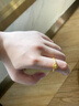 QMXD金貓眼時(shí)來運(yùn)轉(zhuǎn)戒指女士可調(diào)節(jié)小眾輕奢招財(cái)轉(zhuǎn)運(yùn)珠仿沙金生日禮物 時(shí)來運(yùn)轉(zhuǎn)戒指 曬單實(shí)拍圖