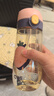 QWE吸管杯500ml波爾多粉PPSU刻度杯糖耐奶瓶孕婦產(chǎn)婦待產(chǎn)包母嬰上學(xué) 曬單實(shí)拍圖