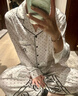 維多利亞的秘密 田曦薇同款 宅度假水光綢家居服絲滑親膚長(cháng)袖長(cháng)褲睡衣套裝女 65NI白色波點(diǎn)-印花 11273302 L 曬單實(shí)拍圖