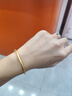 行金銀中黃金手鐲999足金古法素圈投資金鐲子計價(jià)生日禮物送女友紀念日 約20克 多退少補 54# 曬單實(shí)拍圖