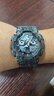 添賦適用卡西歐手表帶 g-shock GA-110 100 400 700黑金橡膠表帶配件 啞光-噴砂銀扣 16MM(工具+貼膜) 曬單實(shí)拍圖