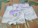 莫代爾兒童內褲女童100%純棉底襠a類(lèi)女孩學(xué)生10A抑菌平角短褲寶寶中大童 曬單實(shí)拍圖