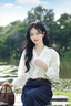 何佳功襯衫女短袖2025年夏季新款襯衣法式小眾設計感氣質(zhì)顯瘦V領上衣 白色（長袖） M 【建議105-119斤】 曬單實拍圖