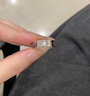 卡家同款 love戒指 男士戒指 玫瑰金戒指 18k金 情侶對戒 銀色-三鉆 11號（寬約5.5mm） 曬單實(shí)拍圖