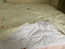 富安娜100%蠶絲被子母被雙人冬季四季被芯純棉二合一被9.8斤230*229cm 曬單實(shí)拍圖