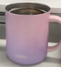 膳魔師（THERMOS）馬克杯不銹鋼茶杯大容量把手杯保溫咖啡杯團(tuán)購生日禮物TEMC 【不銹鋼茶漏】紫莓奶昔 400ml 曬單實拍圖