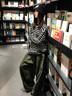 NYING美式條紋長(cháng)袖t恤男秋季新款高街潮牌重磅內搭打底衫大碼寬松上衣 黑色 XL （130-150斤） 曬單實(shí)拍圖