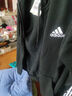 adidas休閑連帽拉鏈夾克外套男裝秋季阿迪達斯官方輕運動(dòng)GK9032   黑色/白   L 曬單實(shí)拍圖