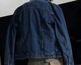 Levi's李維斯情侶同款美式經(jīng)典復(fù)古休閑時(shí)尚潮牌修身牛仔夾克外套 中藍(lán)色 L 曬單實(shí)拍圖