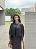 歌力思（ELLASSAY）2025秋季新款微彈PU皮廓形光澤感立體剪裁短外套女EWB363W00900 咖栗色 XS 曬單實(shí)拍圖