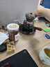 高茗超薄電陶爐燒茶爐靜音小型新款古法茶爐玻璃煮茶壺套裝家用茶具 詩(shī)園爐+逍遙壺 400ml 曬單實(shí)拍圖