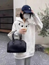 燦圖韓版chic連帽衛(wèi)衣女款春秋季寬松潮流百搭上衣服情侶慵懶休閑外套 白灰色 M 【建議80-100斤】 曬單實(shí)拍圖