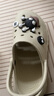 名創(chuàng)優(yōu)品（MINISO）洞洞鞋女男夏季外穿沙灘涼鞋防滑厚底踩屎感包頭涼拖鞋骨白38-39 曬單實(shí)拍圖