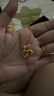中銀億金蝴蝶結(jié)黃金項(xiàng)鏈女愛心玫瑰足金吊墜套鏈生日情人節(jié)禮物送女友老婆 蝴蝶結(jié)愛心玫瑰套鏈 金重約7.5g 曬單實(shí)拍圖