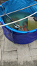 圓形帆布魚(yú)池加厚可折疊錦鯉養殖水池帶支架家用大型養魚(yú)池游泳池 直徑1.2m高0.6m【670L】 曬單實(shí)拍圖