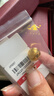 行金銀中足金999貓眼金珠項鏈掛墜轉運珠墜子生日禮物 送女友 貓眼珠吊墜 克重多退少補 約0.85g（單吊墜約12mm） 曬單實(shí)拍圖