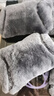 明仔狐貍毛純羊毛汽車(chē)坐墊冬季毛絨短毛皮毛一體單片三件套男女士通用 三件套坐墊+2個(gè)腰靠-黑灰色 曬單實(shí)拍圖