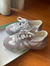 百田森運動(dòng)休閑德訓鞋女25年春舒適百搭阿甘鞋厚底增高女鞋 銀灰色 37  曬單實(shí)拍圖