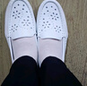 集馳白色氣墊護士鞋女新款真皮透氣軟底平底單鞋孕婦鞋工作鞋醫院定制 616白色 39碼 曬單實(shí)拍圖