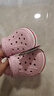卡駱馳（CROCS）貝雅卡駱班兒童洞洞鞋沙灘鞋男女童包頭拖鞋/207018/207019 芭蕾粉/糖果粉-6TG 30 (180mm) 曬單實(shí)拍圖