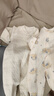 婧麒（JOYNCLEON）新生嬰兒衣服a類(lèi)春秋初生兒寶寶保暖夾棉連體衣貼身打底哈衣 晚安小熊 80cm 9-18個(gè)月，體重8.5-10kg 曬單實(shí)拍圖