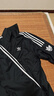 adidas休閑簡(jiǎn)約三條紋梭織立領(lǐng)夾克外套男裝秋季阿迪達斯三葉草 黑色 (偏小，推薦買(mǎi)大1碼)   S 曬單實(shí)拍圖