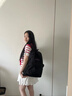 jansport杰斯伯雙肩包男女大容量電腦背包高中初中大學(xué)生書(shū)包旅行 黑色+隔層+側袋 曬單實(shí)拍圖