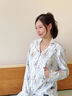 DOMIAMIA月子服孕婦秋冬款產(chǎn)后哺乳寬松睡衣側邊開(kāi)口孕婦裝兩件套 全棉套裝-圣卡梅奧(含哺乳口) L【推薦120-140斤】 曬單實(shí)拍圖