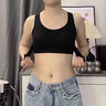 LEONISA2025新款前扣內(nèi)衣女提拉聚攏防下垂駝背塑形美背運動背心式文胸罩 黑色 M [32/70ABC] 曬單實拍圖