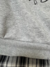森馬（Semir）衛衣女秋斜肩刺繡拼接格紋假兩件寬松蝴蝶結2025上衣10A525116001 曬單實(shí)拍圖