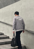 Calvin KleinJeans25秋季新款男士休閑學(xué)院ck字母提花紐扣V領(lǐng)針織開衫4RD389G P7E-英雄灰 S 曬單實拍圖