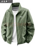 JEEP SPIRIT吉普夾克男士春秋外穿戶(hù)外運動(dòng)寬松立領(lǐng)外套休閑服上衣 軍綠色 XL （建議130-150斤） 曬單實(shí)拍圖