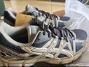 亞瑟士ASICS男鞋跑步鞋耐磨透氣運動(dòng)鞋 GEL-KAHANA 8 緩震越野跑鞋 灰色/棕色 43.5 曬單實(shí)拍圖