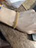 金至尊（3DG Jewellery）黃金手鏈花期INS風(fēng)疊戴雙層鏈999足金送女友老婆生日禮物計價(jià) 金重9.88克（配珠寶禮盒） 曬單實(shí)拍圖
