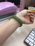 拾想和田玉手鐲老料晴水色湖水綠手鐲細條女玉鐲少女手鐲玉鐲子青玉  圈口62mm 曬單實(shí)拍圖