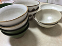 悠瓷殼印質(zhì)感超好的9.5英寸異形碗陶瓷沙拉碗復古啞光淺口碗創(chuàng  )意菜碗 9.5英寸異形芝麻釉沙拉碗-殼印米 曬單實(shí)拍圖