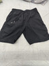 回力（Warrior）短褲男夏季美式工裝直筒五分褲子男士潮流運動(dòng)休閑中褲 黑色 XL 曬單實(shí)拍圖