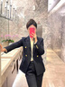 豪耀西裝外套女職業(yè)裝女裝套裝新款輕職場(chǎng)面正裝試穿搭教師通動(dòng)西服女 藏青色西裝 L 碼(重100-115) 曬單實(shí)拍圖