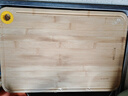 美廚（maxcook）砧板菜板 雙面可用方形竹砧板45*30*1.8cm MCPJ1705 曬單實(shí)拍圖